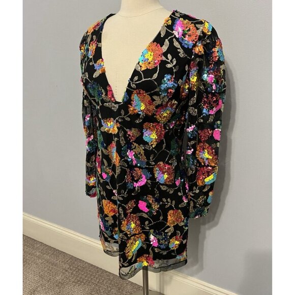 Helsi Penelope Sequin Puff Sleeve Embellished Sequin Dress As Worn On Screen - Picture 6 of 16